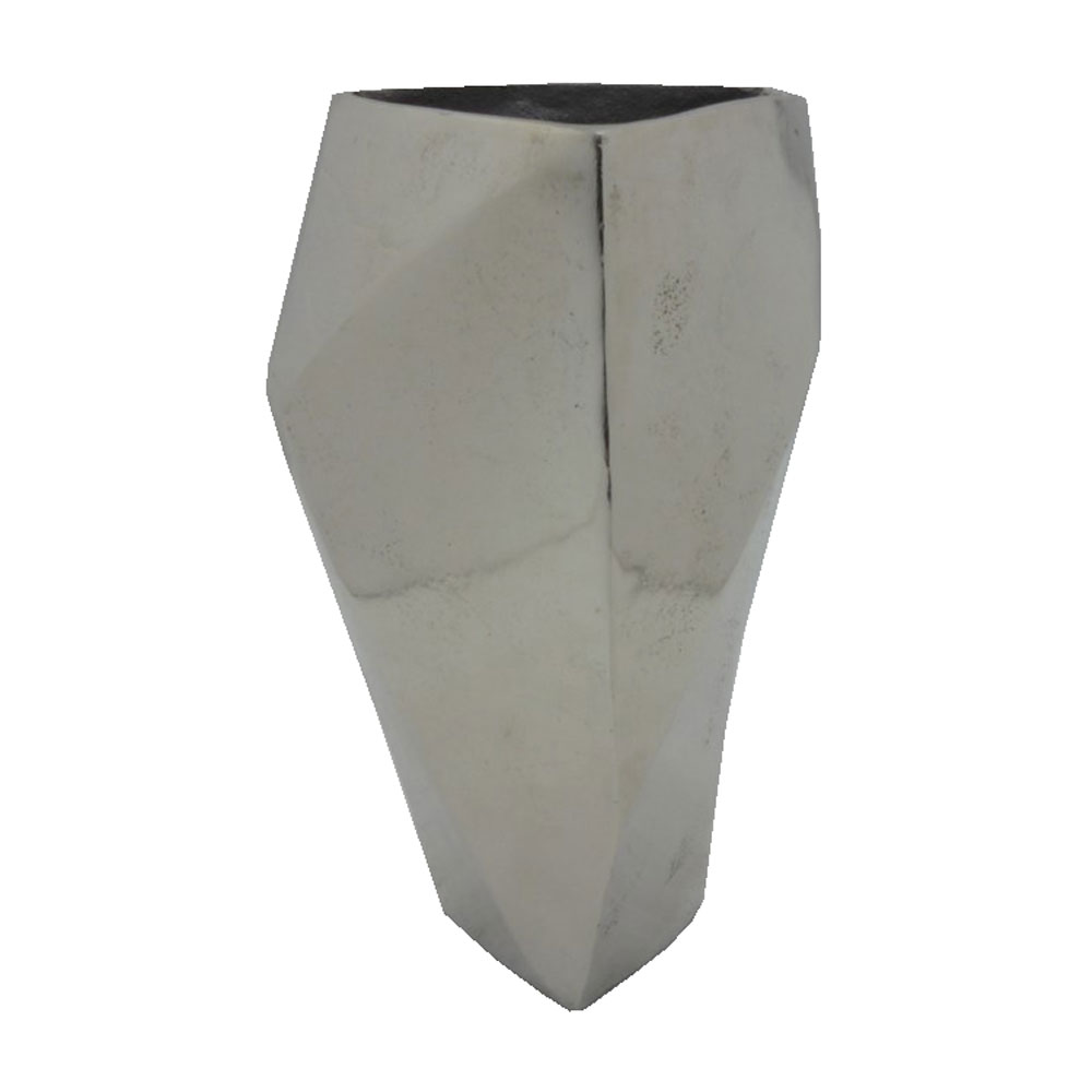 DOUMA ΒΑΖΟ 21x17x36cm ΑΛΟΥΜΙΝΙΟ SILVER NICKEL