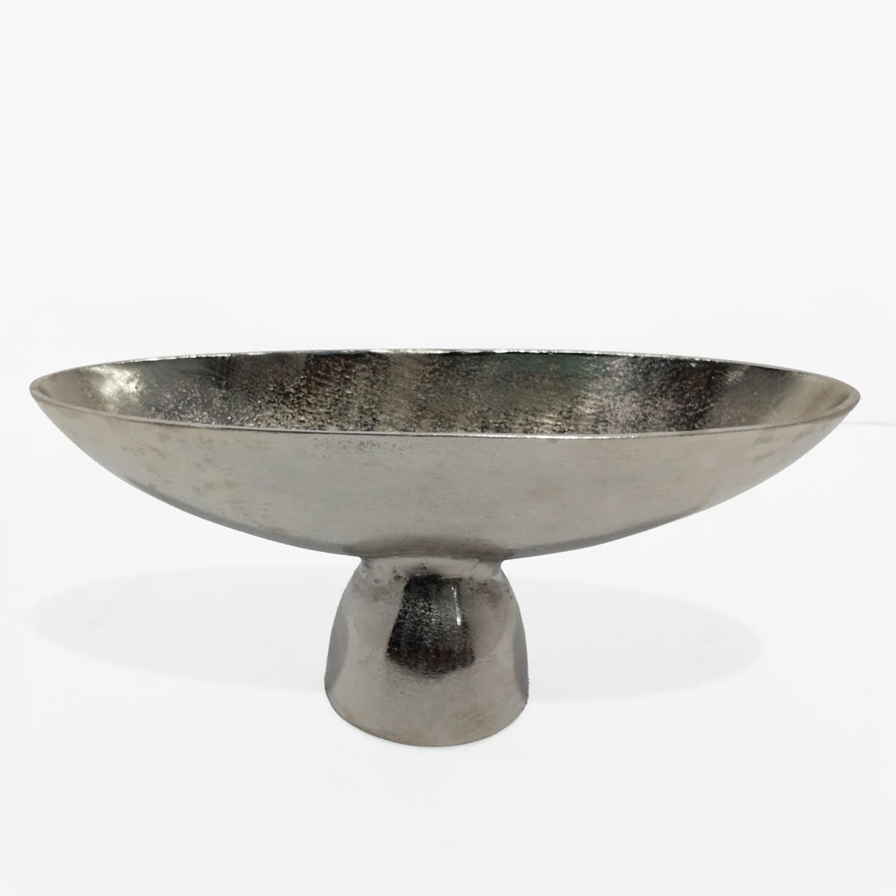 MENDO ΜΠΩΛ ΜΕ ΠΟΔΙ 46x15x20cm ΑΛΟΥΜΙΝΙΟ SILVER NICKEL