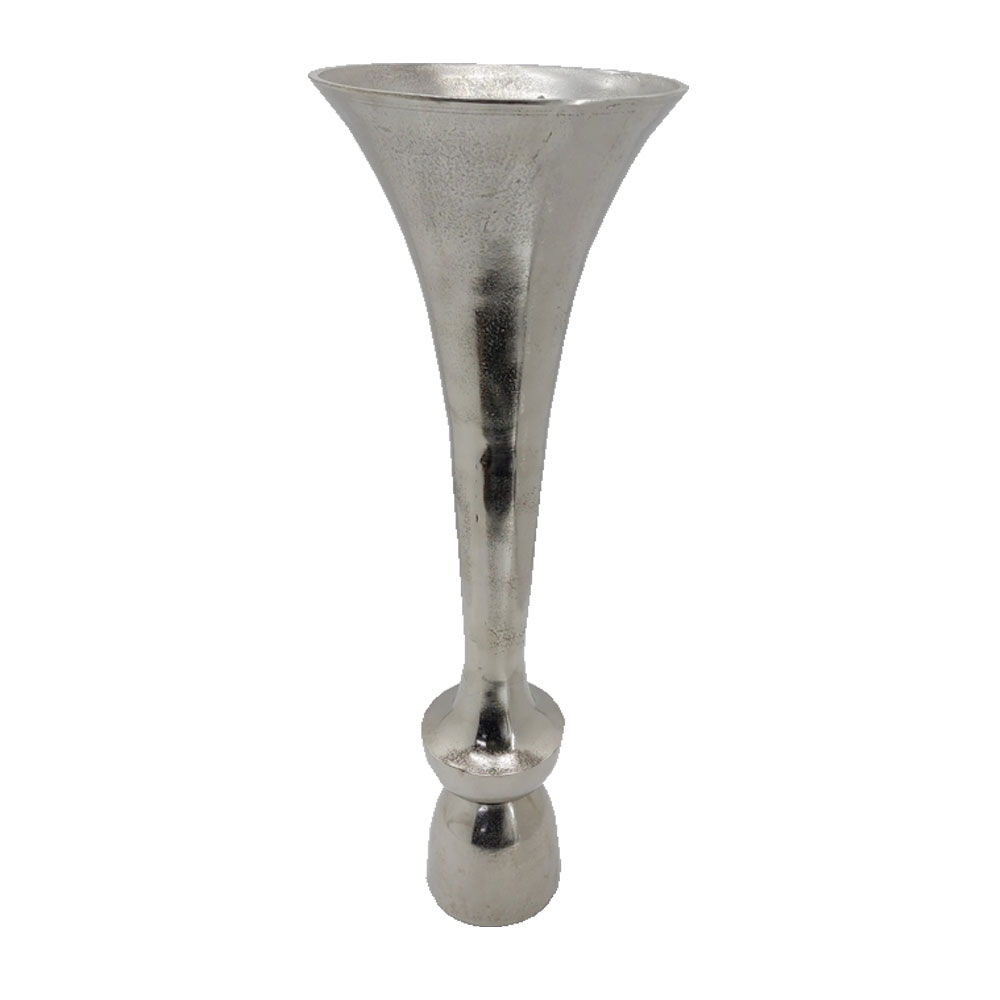 LUXOR ΒΑΖΟ 26x26x79cm ΑΛΟΥΜΙΝΙΟ SILVER NICKEL