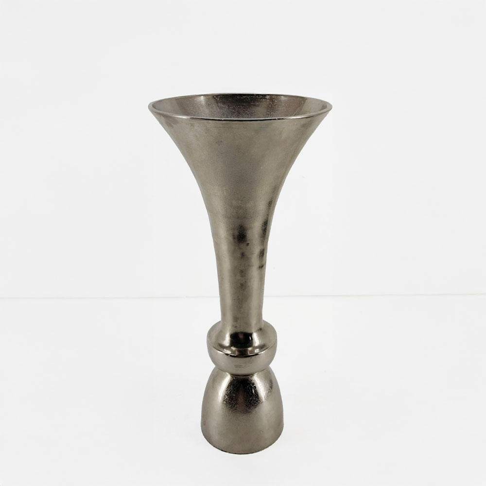 LUXOR ΒΑΖΟ 23x23x50cm ΑΛΟΥΜΙΝΙΟ SILVER NICKEL