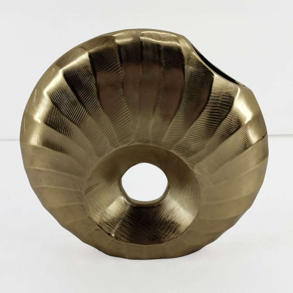 DIONE ΒΑΖΟ 26x8x26cm ΑΛΟΥΜΙΝΙΟ ΧΡΥΣΟ
