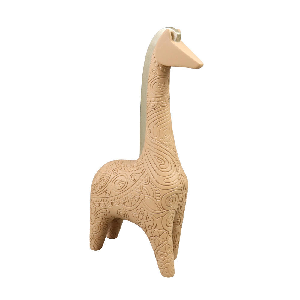 GRAZER ΔΙΑΚΟΣΜΗΤΙΚΟ ΚΑΜΗΛΟΠΑΡΔΑΛΗ 15x6x26cm POLYRESIN TERRACOTTA