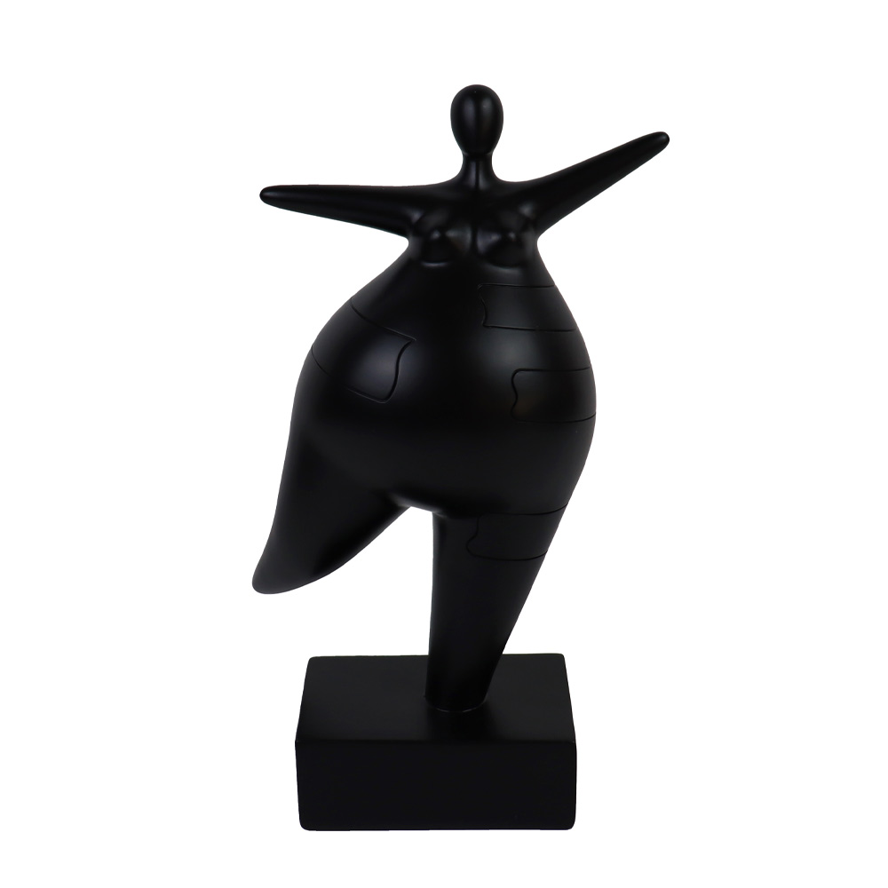 KELDA ΔΙΑΚΟΣΜΗΤΙΚΗ ΦΙΓΟΥΡΑ 16x10x27cm POLYRESIN ΜΑΥΡΟ
