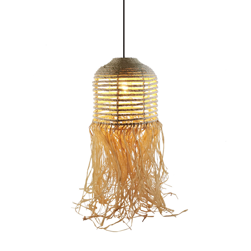 Φωτιστικό οροφής από rattan - Φυσικό 30x30x75 εκ. | Cuba