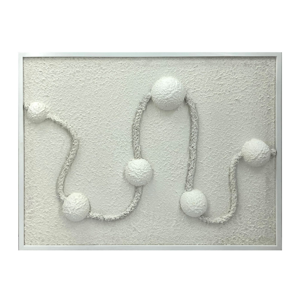 WHITE CLOUDS ΠΙΝΑΚΑΣ ΔΙΑΚΟΣΜΗΣΗΣ 80x60x7cm ΞΥΛΟ ΛΕΥΚΟ ΛΕΥΚΟ