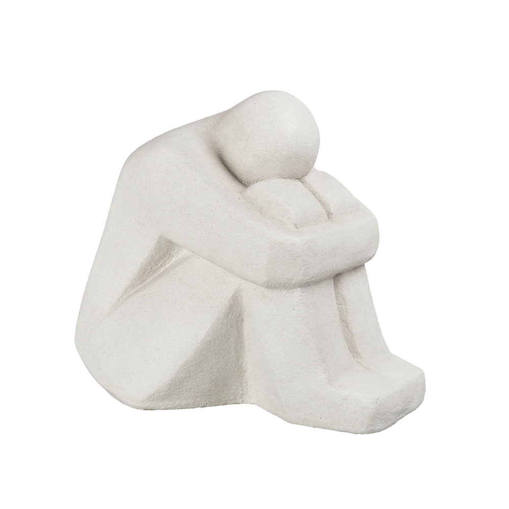 HARPER ΔΙΑΚΟΣΜΗΤΙΚΗ ΦΙΓΟΥΡΑ 43x30x37cm POLYRESIN ΛΕΥΚΟ