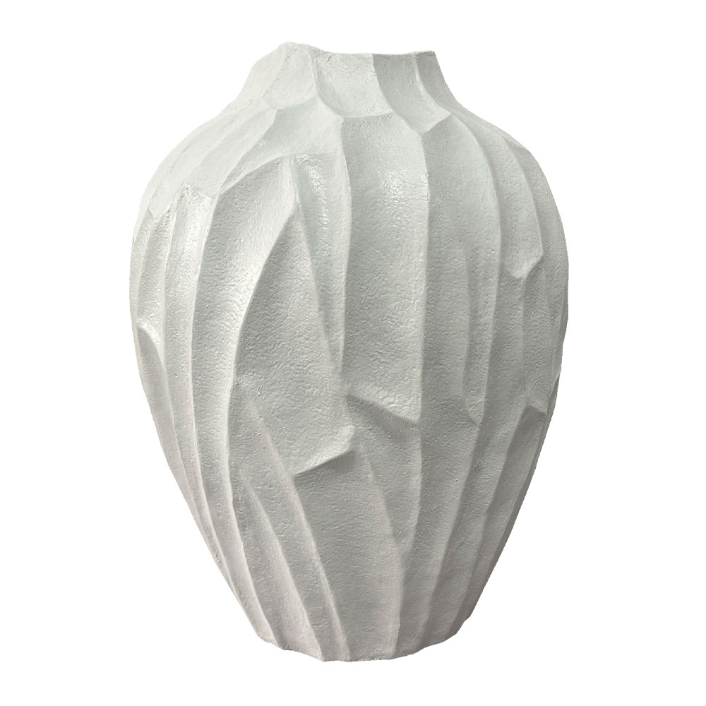 SPETEL ΒΑΖΟ 42x41x53cm POLYRESIN ΛΕΥΚΟ
