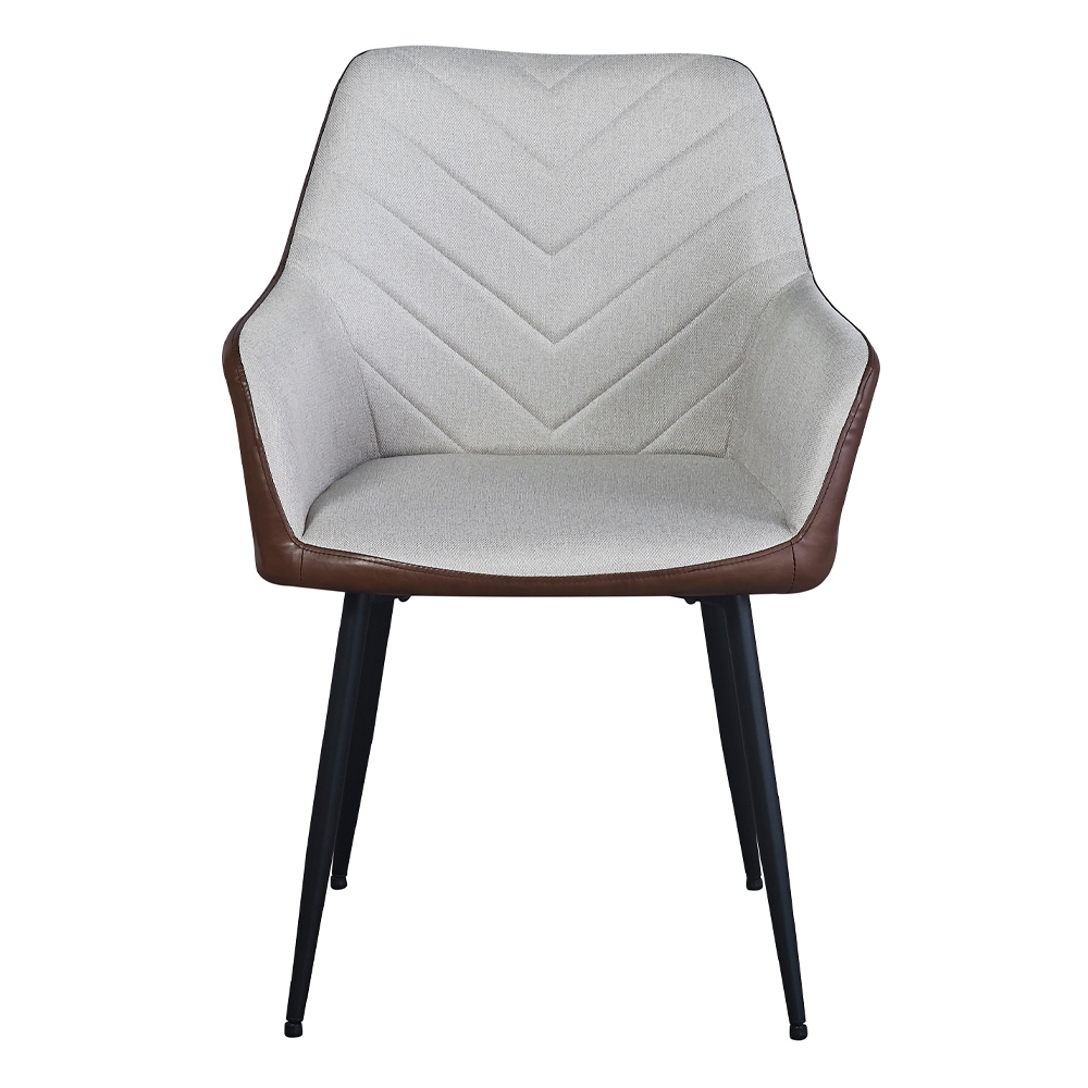 VISITOR ΚΑΡΕΚΛΑ BEIGE TABAC ΜΑΥΡΟ 57.5x57x87cm