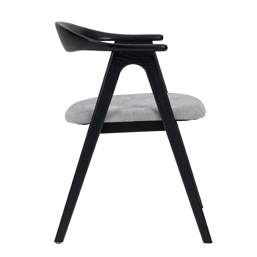 COMPASS ΚΑΡΕΚΛΑ ΜΑΥΡΟ ΓΚΡΙ 56x55x76cm