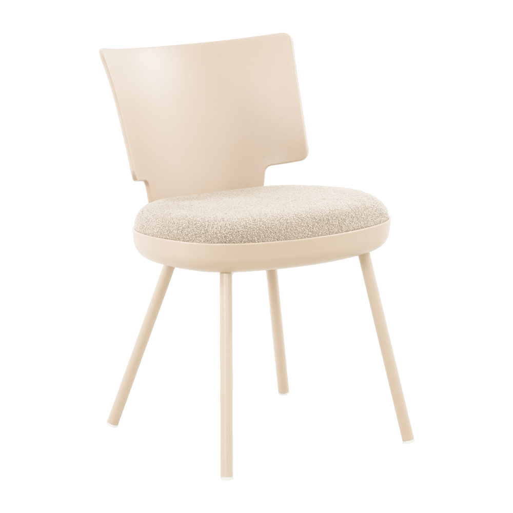 CORPO ΚΑΡΕΚΛΑ OFF WHITE 53.5x46x73.5cm