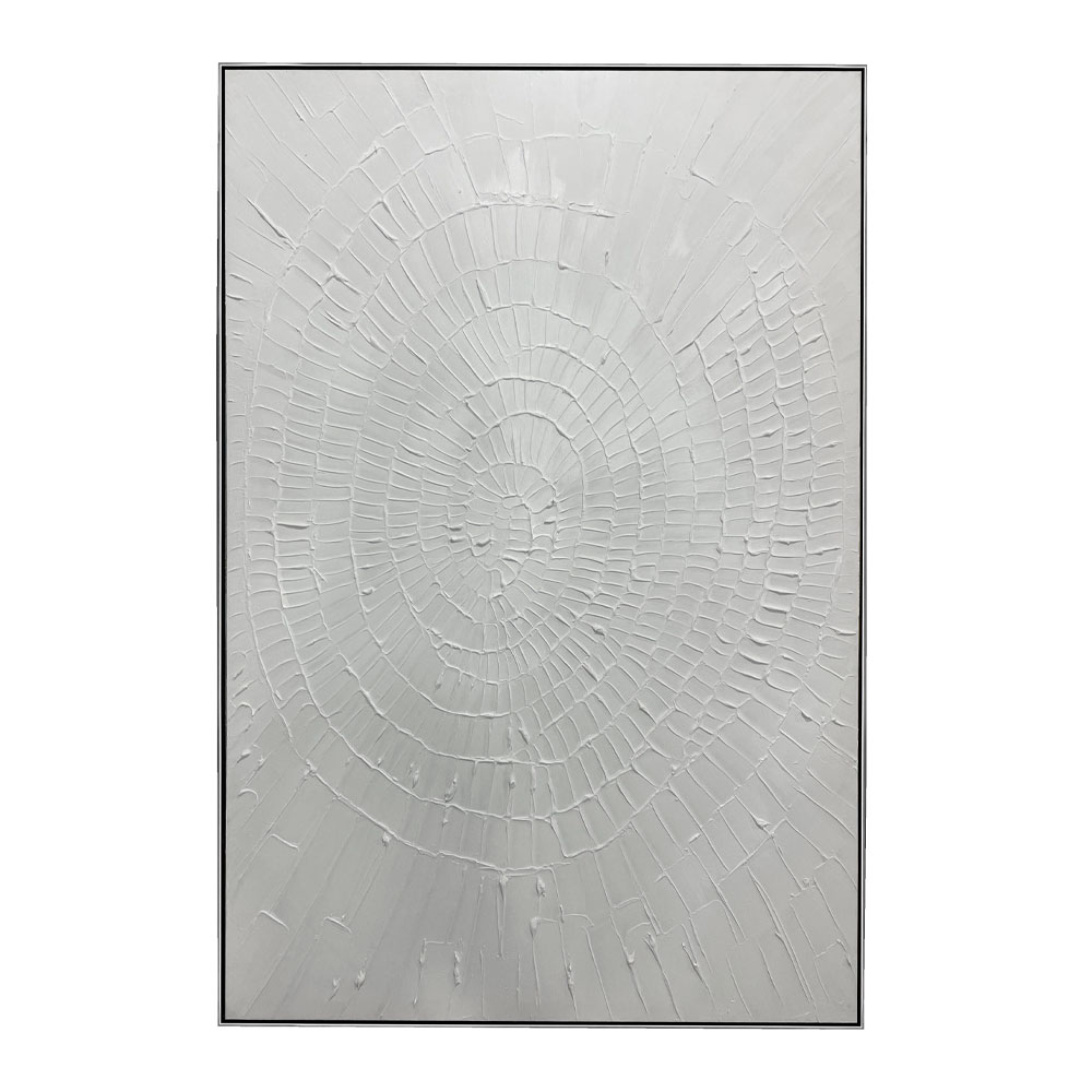 WHITE FINGERPRINTS ΠΙΝΑΚΑΣ ΔΙΑΚΟΣΜΗΣΗΣ 80x120x4cm ΚΑΜΒΑΣ ΛΕΥΚΟ ΑΣΗΜΙ