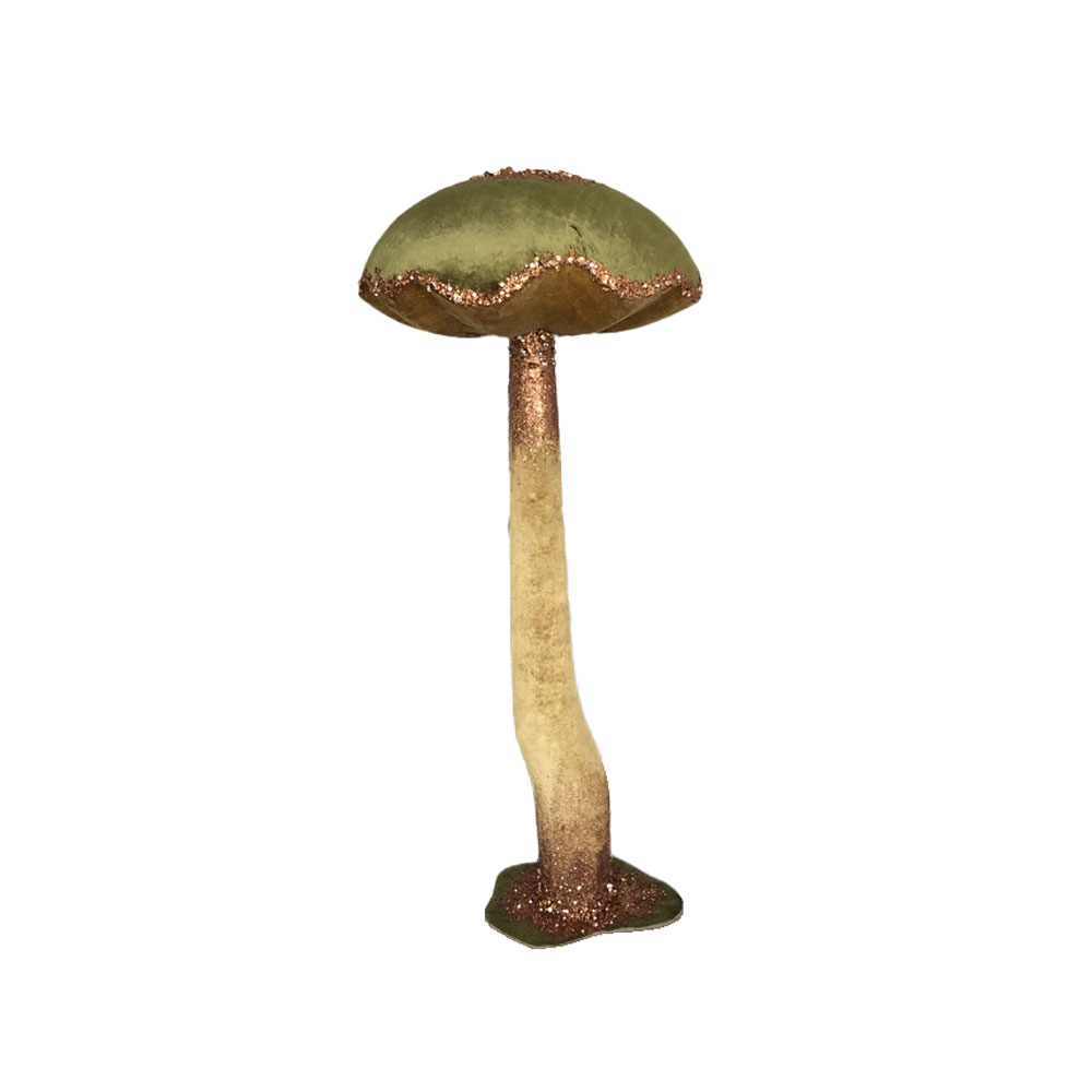 AGARICUS BROCADE L ΧΡΙΣΤΟΥΓΕΝΝΙΑΤΙΚΟ ΔΙΑΚΟΣΜΗΤΙΚΟ ΜΑΝΙΤΑΡΙ 33x33x81cm FOAM ΠΡΑΣΙΝΟ ΒΕΛΟΥΔΟ