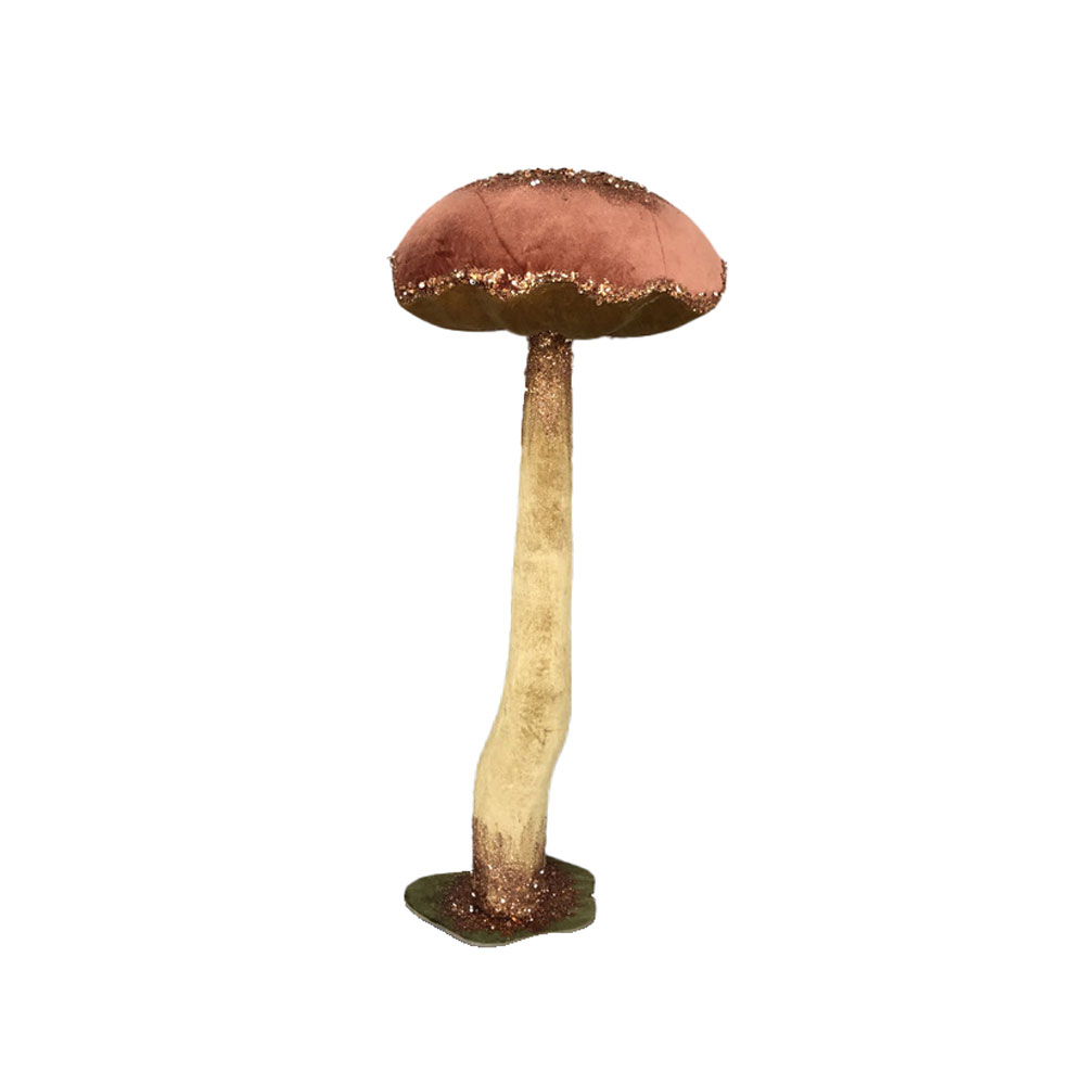 AGARICUS BROCADE M ΧΡΙΣΤΟΥΓΕΝΝΙΑΤΙΚΟ ΔΙΑΚΟΣΜΗΤΙΚΟ ΜΑΝΙΤΑΡΙ 33x33x81cm FOAM DUSTY PINK ΒΕΛΟΥΔΟ