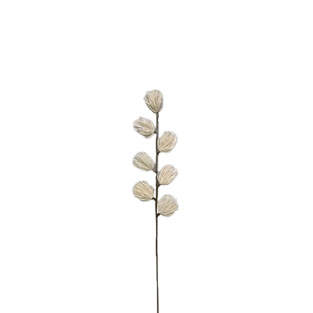 XMAS BRANCH ΧΡΙΣΤΟΥΓΕΝΝΙΑΤΙΚΟ ΚΛΑΔΙ 70cm PVC ΛΕΥΚΟ
