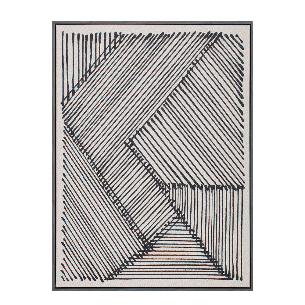 STAY TRUE ΠΙΝΑΚΑΣ ΔΙΑΚΟΣΜΗΣΗΣ 60x80x4cm ΔΕΡΜΑ ΛΕΥΚΟ ΜΑΥΡΟ ΞΥΛΟ ΜΑΥΡΟ