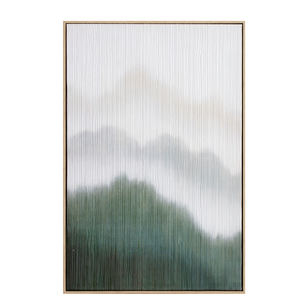 LOST IN NATURE ΠΙΝΑΚΑΣ ΔΙΑΚΟΣΜΗΣΗΣ 60x90x5cm ΚΑΜΒΑΣ ΛΕΥΚΟ ΠΡΑΣΙΝΟ ΞΥΛΟ ΦΥΣΙΚΟ