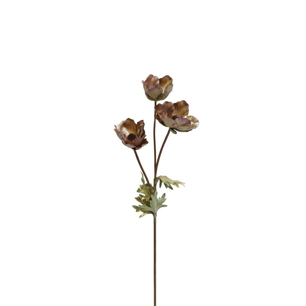 PULSATILLA ΛΟΥΛΟΥΔΙ ΤΕΧΝΗΤΟ 55cm ΥΦΑΣΜΑ ΜΩΒ ΜΠΕΖ ΠΡΑΣΙΝΟ PVC