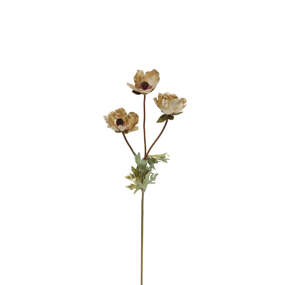 PULSATILLA ΛΟΥΛΟΥΔΙ ΤΕΧΝΗΤΟ 55cm ΥΦΑΣΜΑ ΜΠΕΖ ΠΡΑΣΙΝΟ PVC
