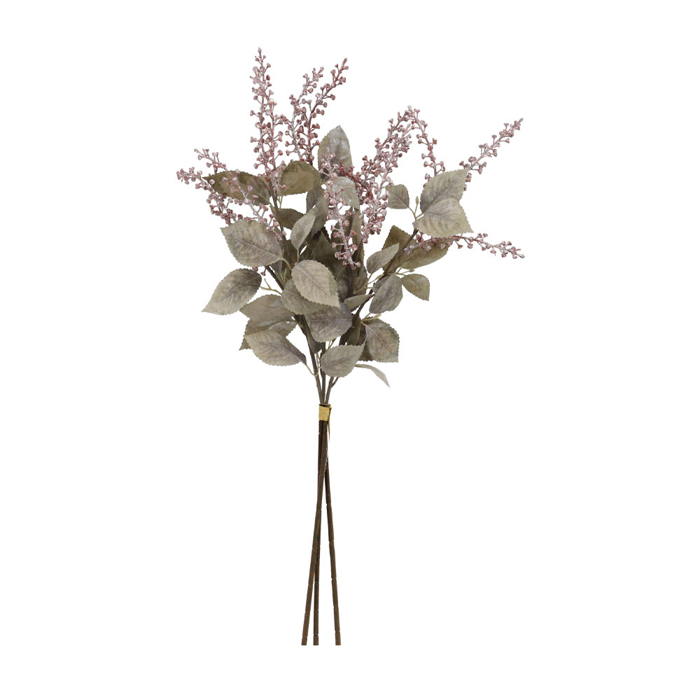 SOPHORAE ΛΟΥΛΟΥΔΙ ΤΕΧΝΗΤΟ ΜΠΟΥΚΕΤΟ 65cm ΥΦΑΣΜΑ DUSTY PINK ΜΠΕΖ ΠΡΑΣΙΝΟ PVC