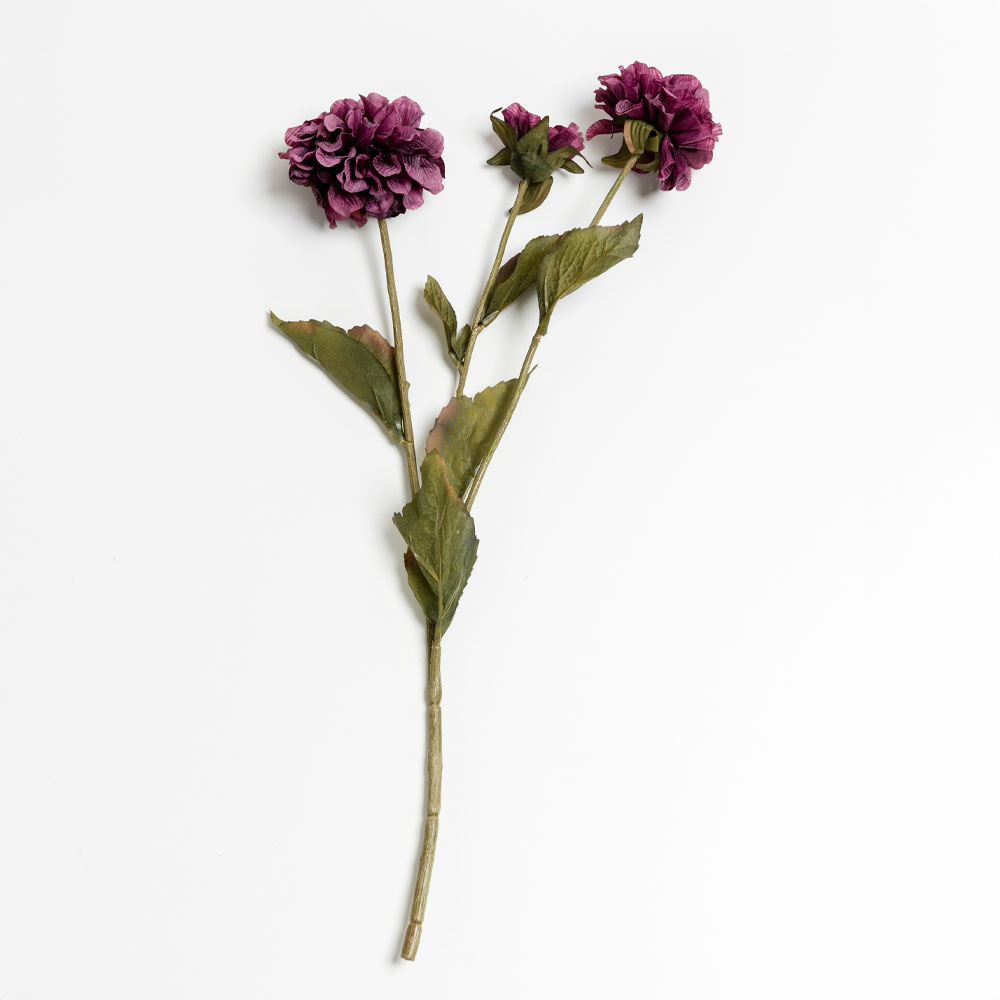 ZINNIA ΛΟΥΛΟΥΔΙ ΤΕΧΝΗΤΟ 52cm POLYESTER ΜΩΒ ΠΡΑΣΙΝΟ