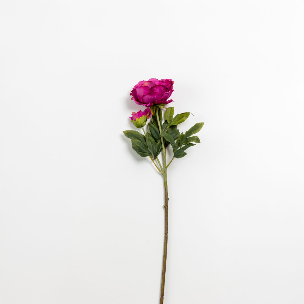 KATE PEONY ΛΟΥΛΟΥΔΙ ΤΕΧΝΗΤΟ 67cm POLYESTER ΦΟΥΞΙΑ ΠΡΑΣΙΝΟ