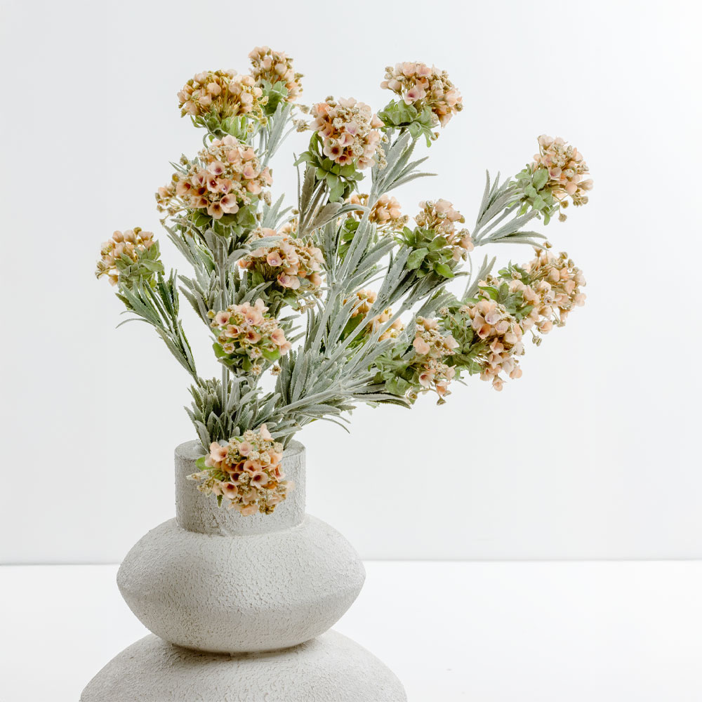 Τεχνητό λουλούδι - Σομόν, μωβ & πράσινο 78 εκ. | Sweet Alyssum