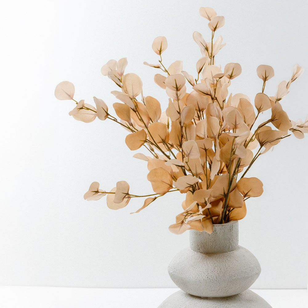 Τεχνητό κλαδί - Μπεζ & καφέ 90 εκ. | France Eucalyptus