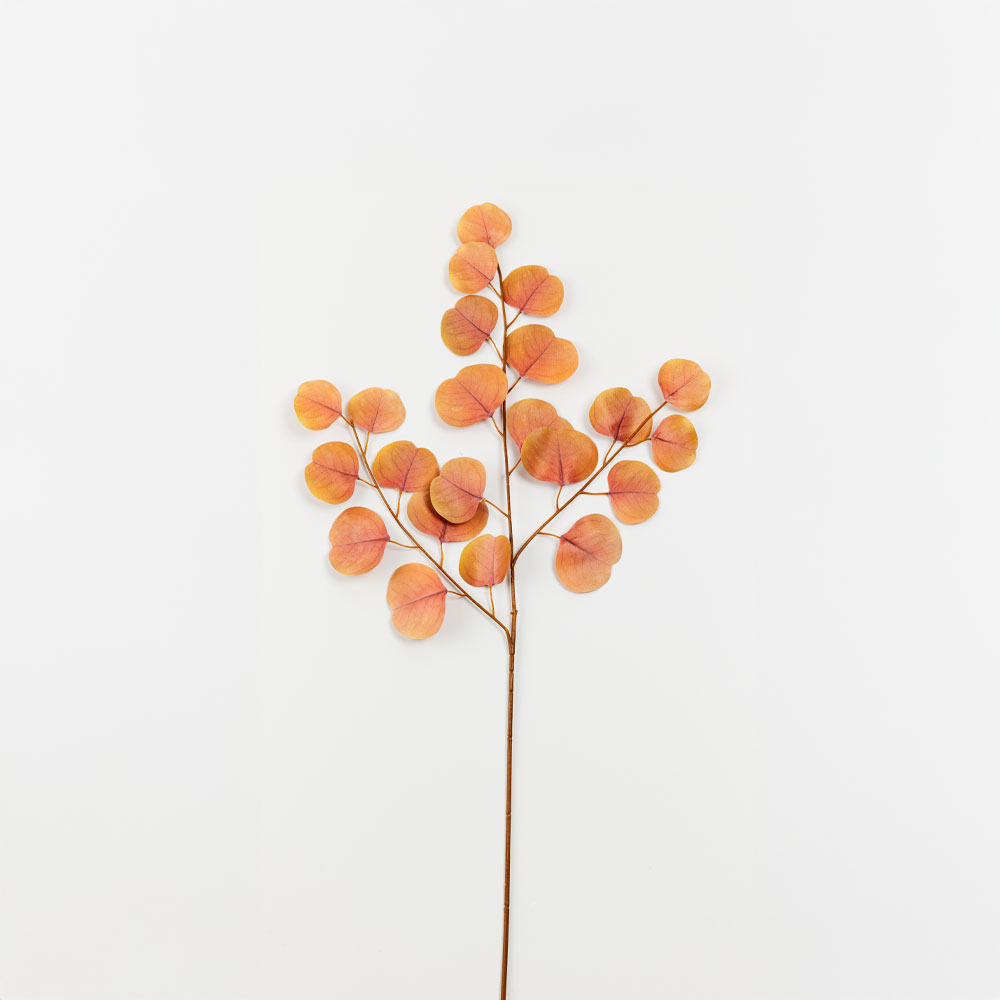 EUCALYPTUS ΚΛΑΔΙ ΤΕΧΝΗΤΟ 84cm POLYESTER TERRACOTTA