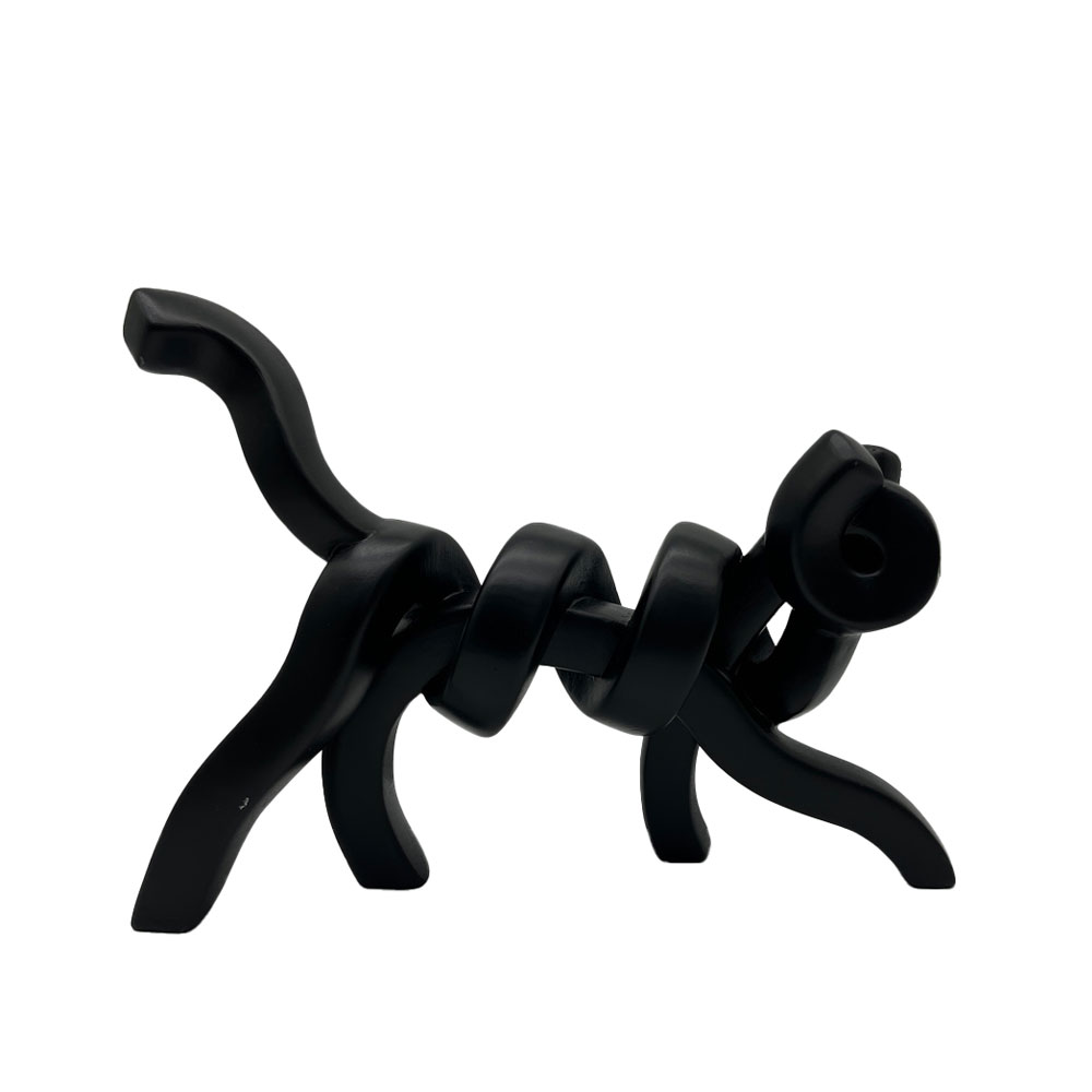 BELMA ΔΙΑΚΟΣΜΗΤΙΚΟ ΓΑΤΑ 30x8x22cm POLYRESIN ΜΑΥΡΟ