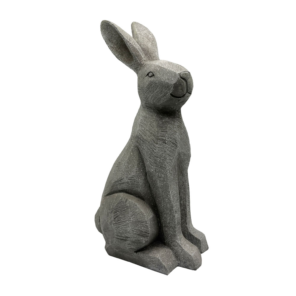 ROGER ΔΙΑΚΟΣΜΗΤΙΚΟ ΛΑΓΟΣ 21x16x40cm POLYRESIN ΓΚΡΙ