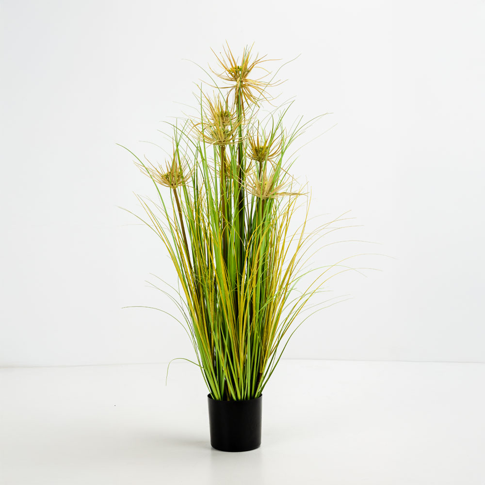 SUNNY FLOWER ΦΥΤΟ ΤΕΧΝΗΤΟ ΣΕ ΓΛΑΣΤΡΑ 90cm PVC ΠΡΑΣΙΝΟ