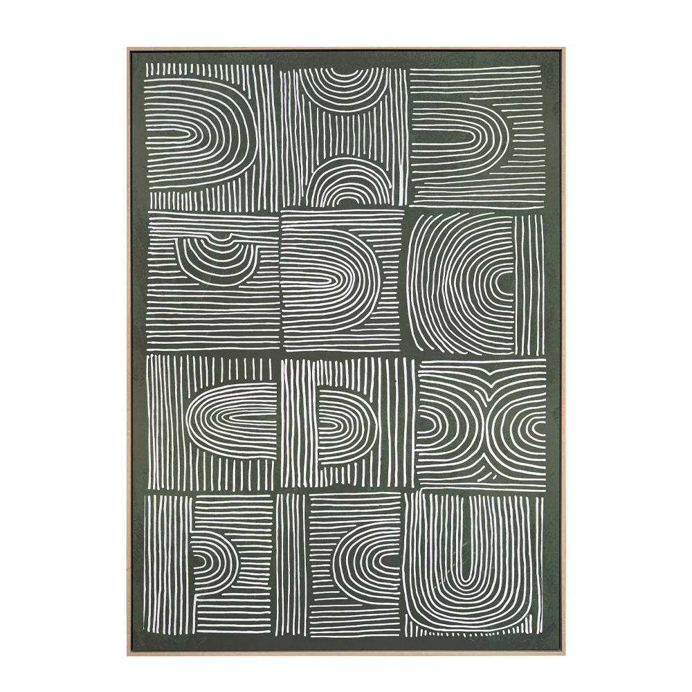 TUPIK ΠΙΝΑΚΑΣ ΔΙΑΚΟΣΜΗΣΗΣ 100x140x4cm ΚΑΜΒΑΣ ΠΡΑΣΙΝΟ ΜΠΕΖ ΞΥΛΟ ΦΥΣΙΚΟ