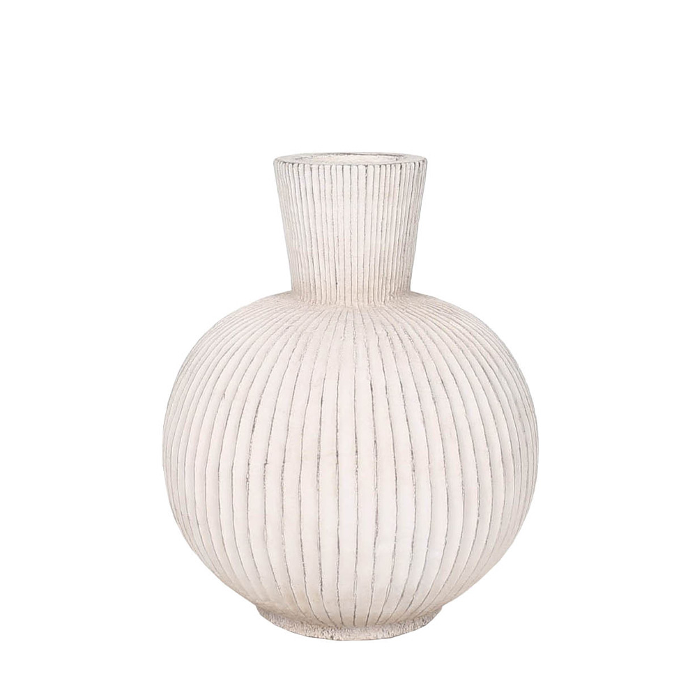NIREAS ΒΑΖΟ 30x30x38cm MgO ΛΕΥΚΟ