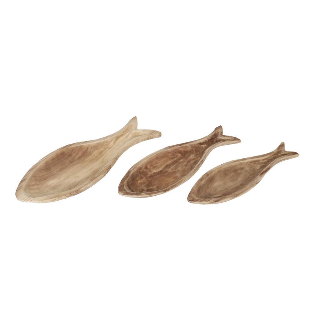 SIKINOS ΔΙΣΚΟΣ SET 3ΤΜΧ 68x27x7cm ΞΥΛΟ ΦΥΣΙΚΟ