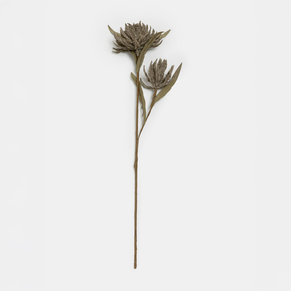 AROMA BLOSSOMS ΛΟΥΛΟΥΔΙ ΤΕΧΝΗΤΟ 57cm FOAM ΚΑΦΕ ΠΡΑΣΙΝΟ PVC