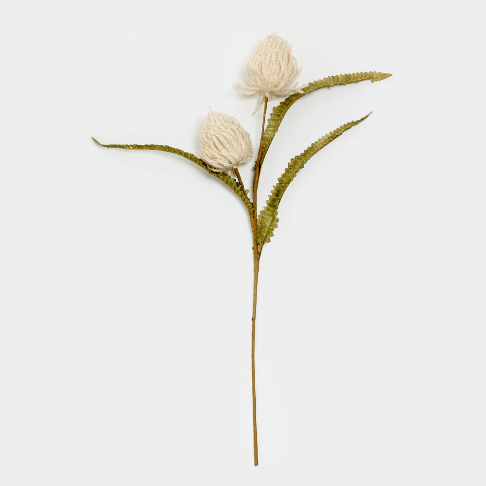 AROMA DELIGHTS ΛΟΥΛΟΥΔΙ ΤΕΧΝΗΤΟ 70cm FOAM ΚΡΕΜ ΠΡΑΣΙΝΟ PVC