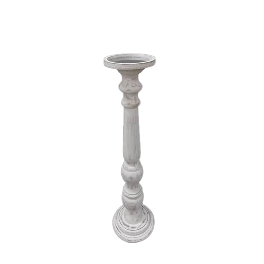 SIKINOS ΚΗΡΟΠΗΓΙΟ 18x18x68cm MDF WHITE WASHED