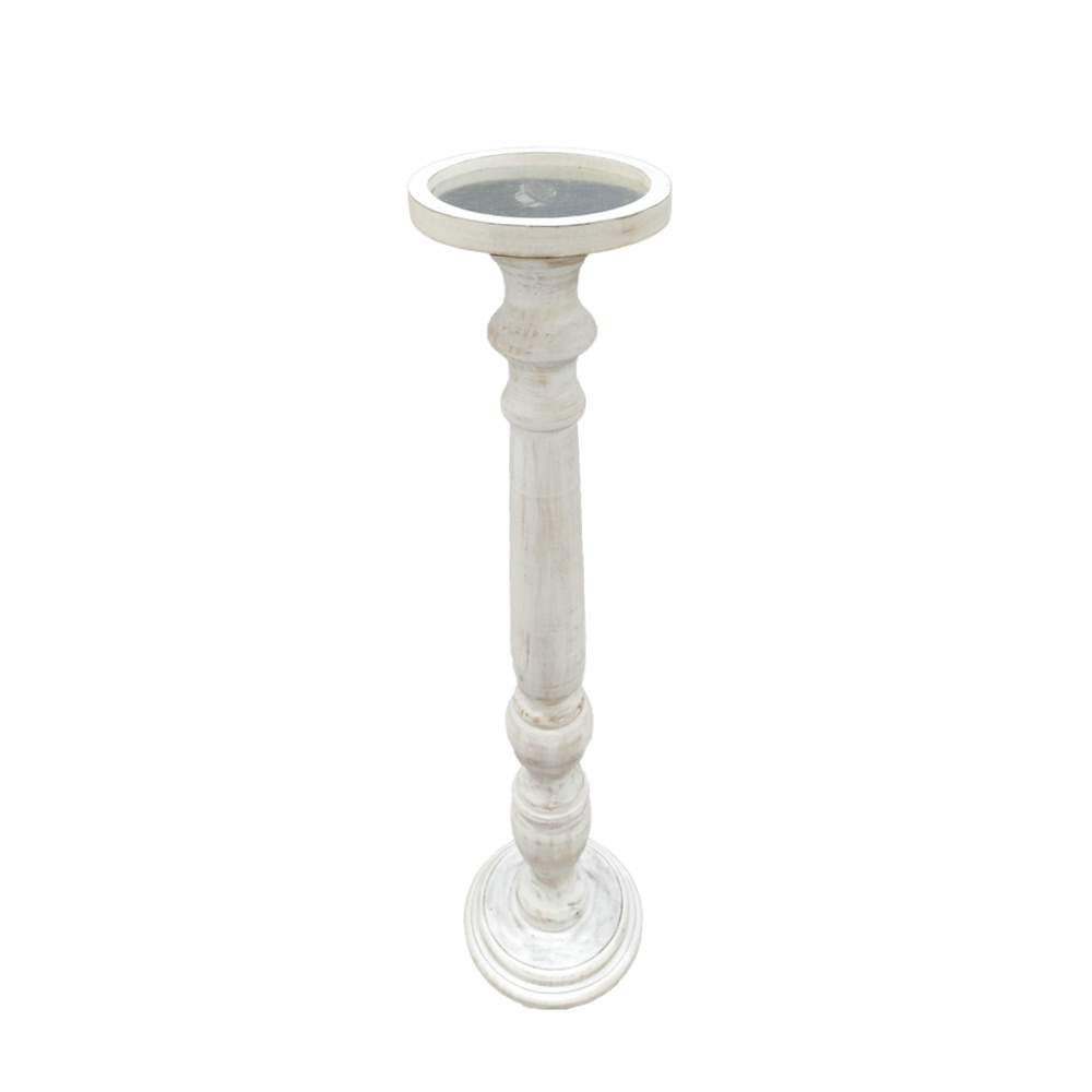 SIKINOS ΚΗΡΟΠΗΓΙΟ 20x20x82cm MDF WHITE WASHED