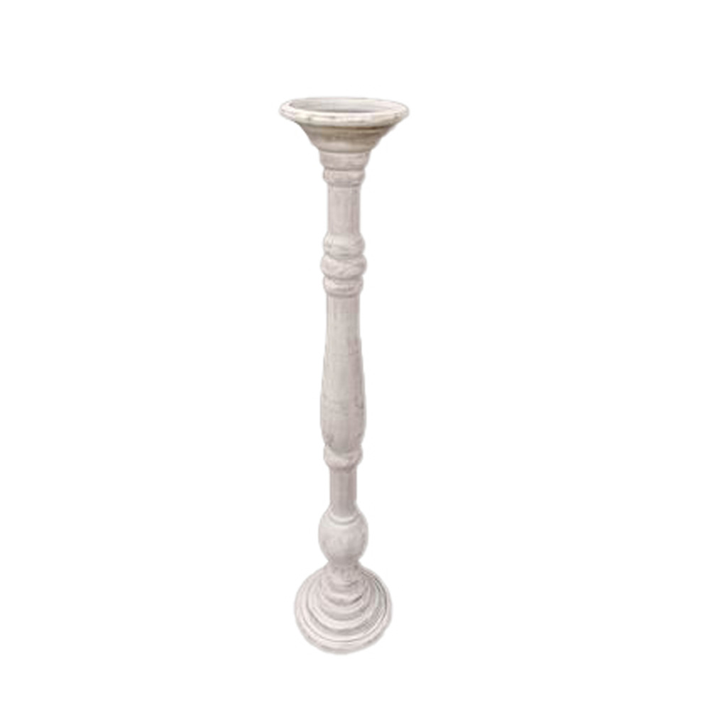 SIKINOS ΚΗΡΟΠΗΓΙΟ 20x20x99cm MDF WHITE WASHED
