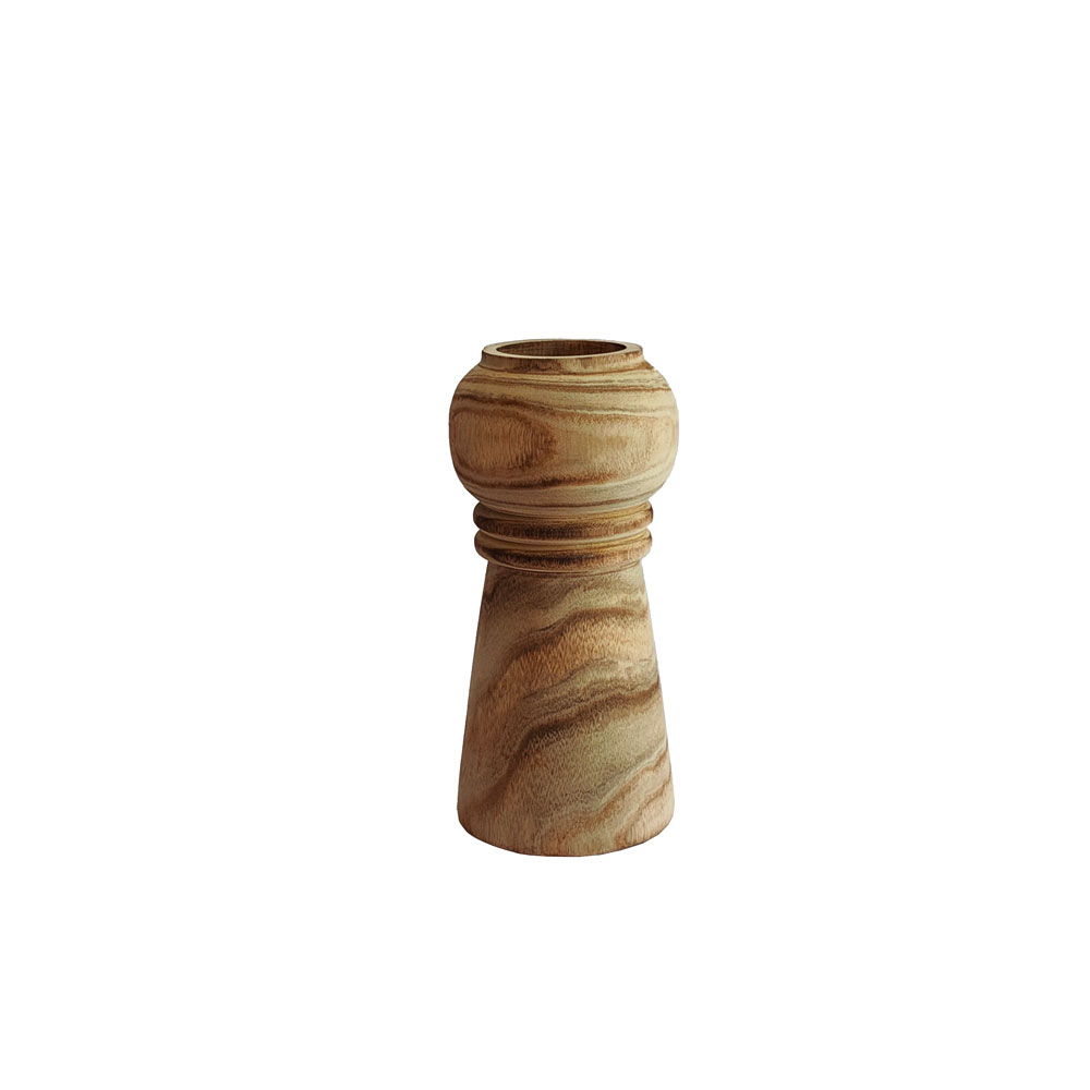 KENGO ΒΑΖΟ 12x12x26cm ΞΥΛΟ ΦΥΣΙΚΟ