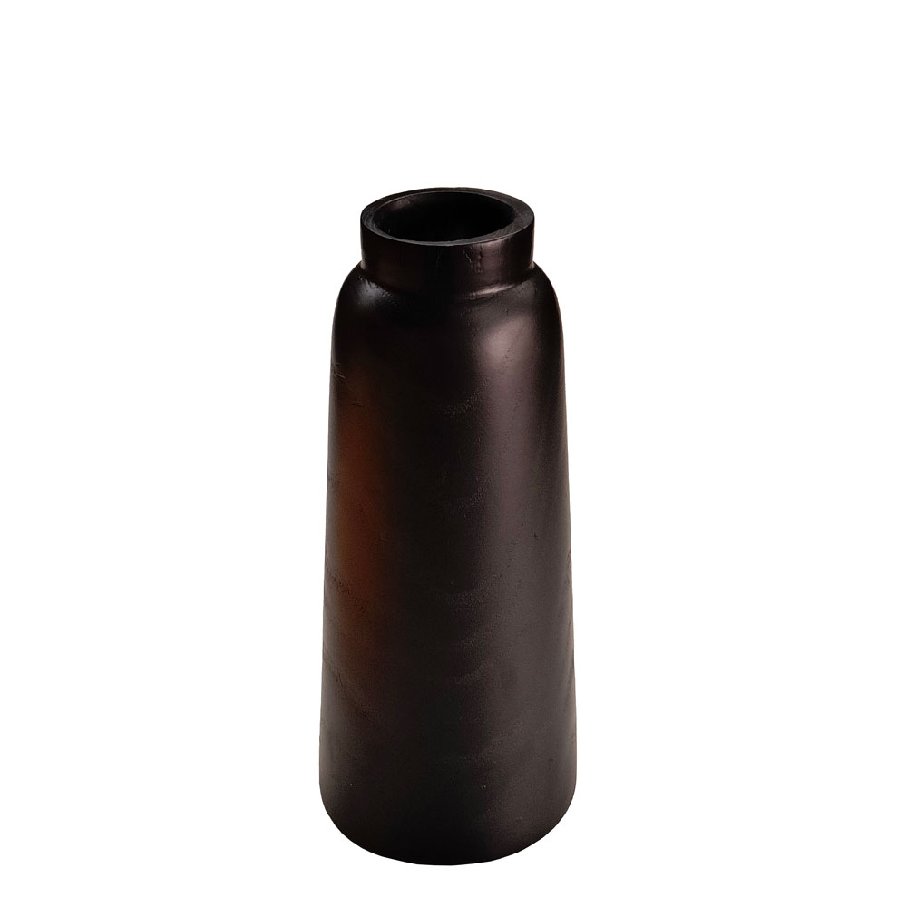 NUBIA ΒΑΖΟ 18x18x41cm ΞΥΛΟ ΜΑΥΡΟ