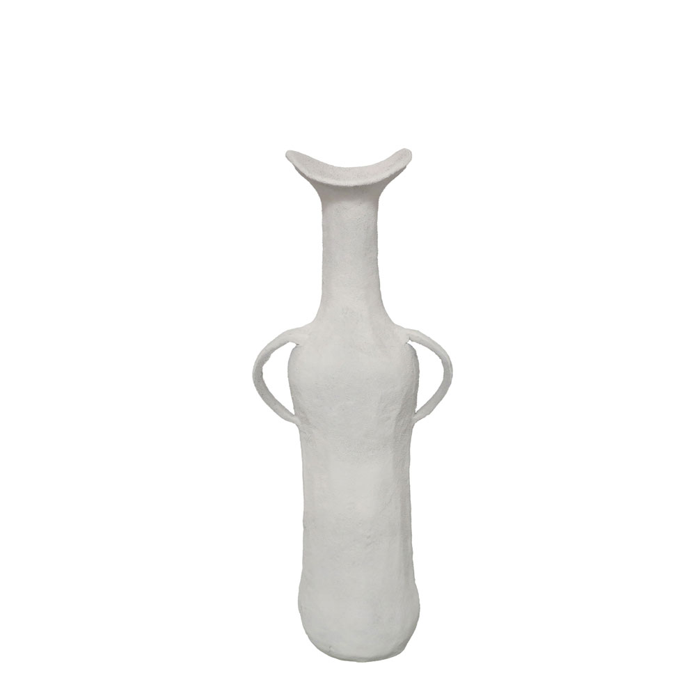 NATHEN ΒΑΖΟ 17x11x50cm ΑΛΟΥΜΙΝΙΟ ΛΕΥΚΟ