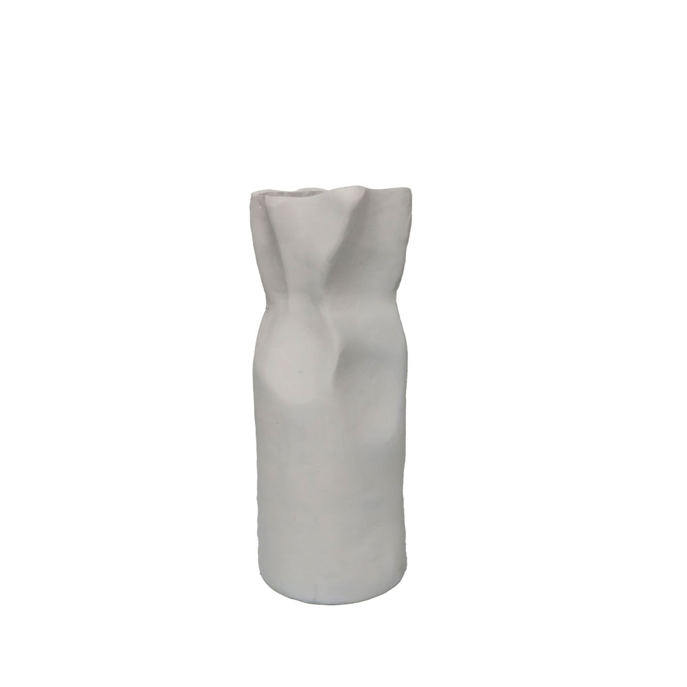 GRANTAS ΒΑΖΟ 14x13x35cm ΑΛΟΥΜΙΝΙΟ ΛΕΥΚΟ