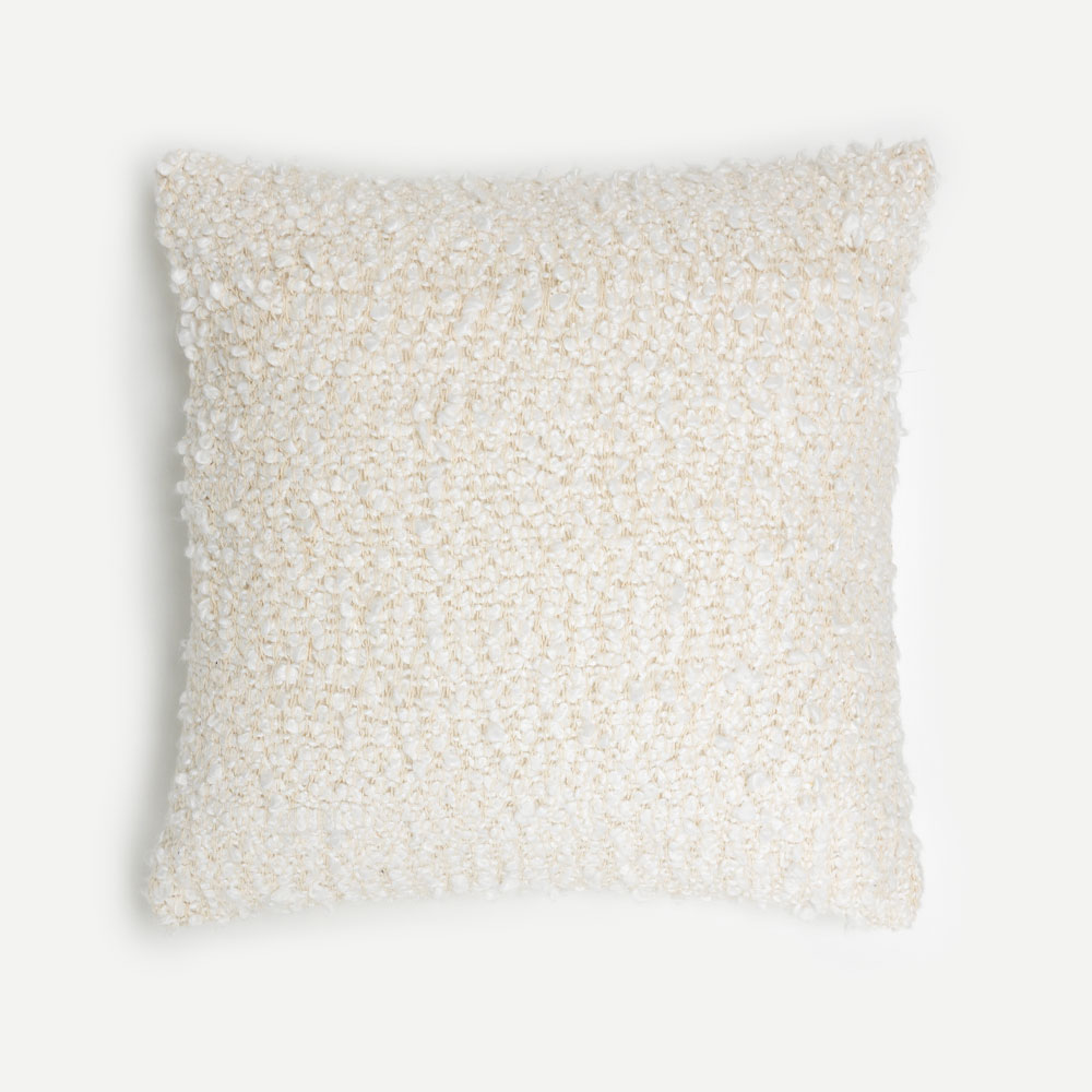 SIMPUL ΔΙΑΚΟΣΜΗΤΙΚΟ ΜΑΞΙΛΑΡΙ 45x45cm ΥΦΑΣΜΑ ΛΕΥΚΟ POLYESTER