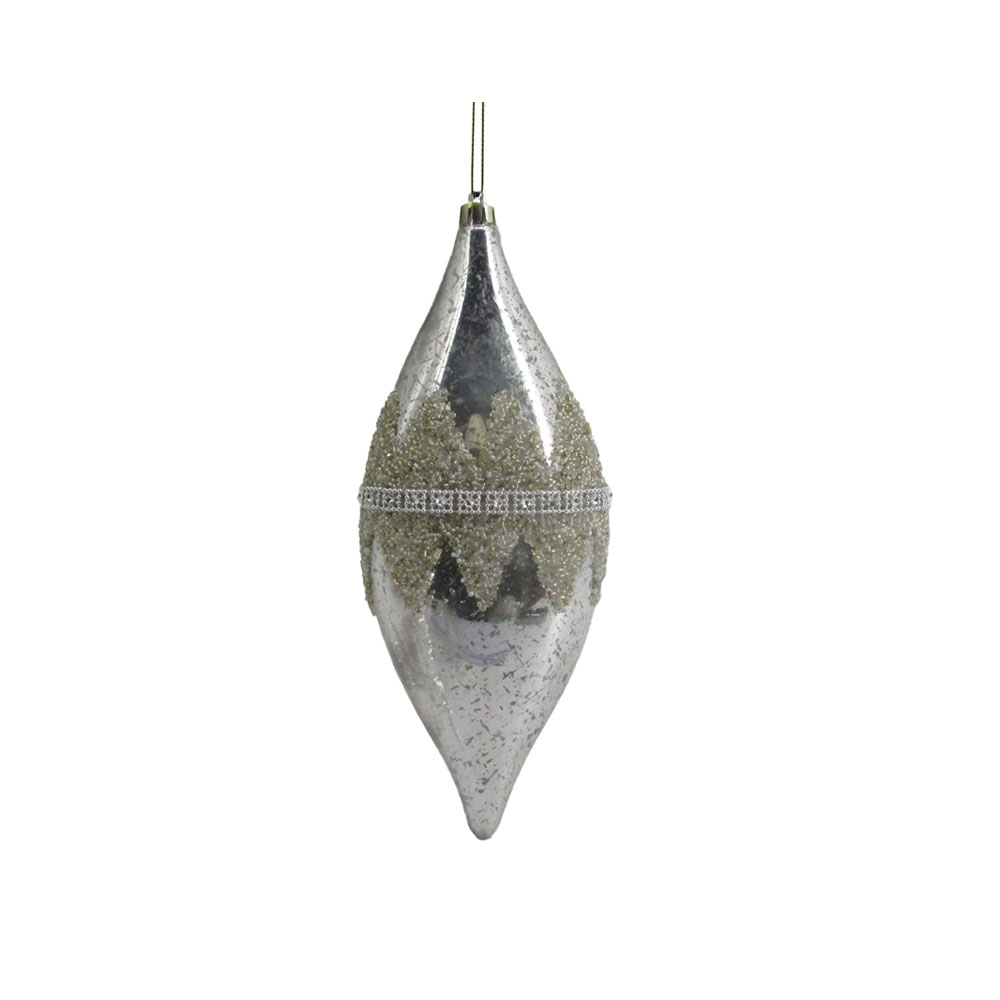 DIAMOND ΧΡΙΣΤΟΥΓΕΝΝΙΑΤΙΚΗ ΜΠΑΛΑ 10x28cm ΠΛΑΣΤΙΚΟ ΣΑΜΠΑΝΙ