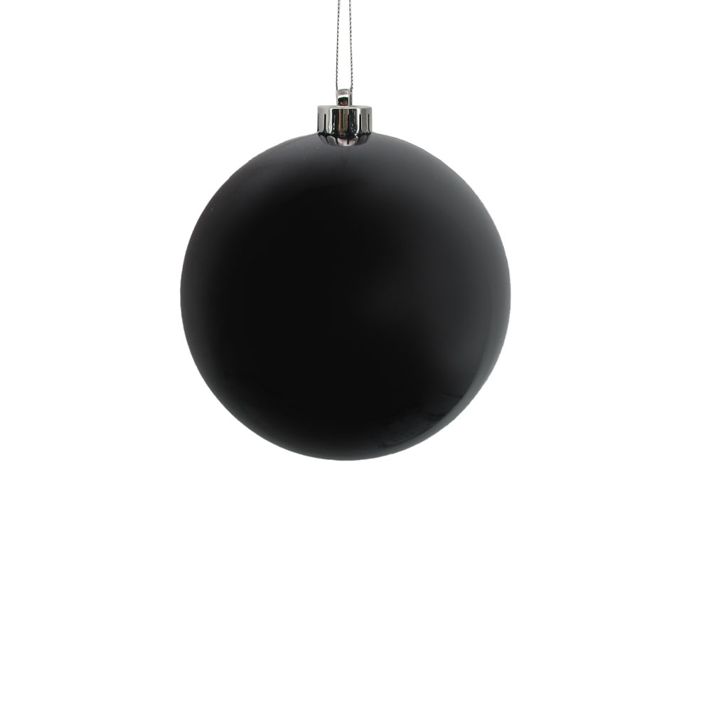 PERLA DARK ΧΡΙΣΤΟΥΓΕΝΝΙΑΤΙΚΗ ΜΠΑΛΑ 15x15x15cm ΠΛΑΣΤΙΚΟ ΜΑΥΡΟ