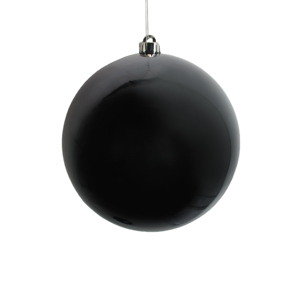PERLA DARK ΧΡΙΣΤΟΥΓΕΝΝΙΑΤΙΚΗ ΜΠΑΛΑ 20x20x20cm ΠΛΑΣΤΙΚΟ ΜΑΥΡΟ