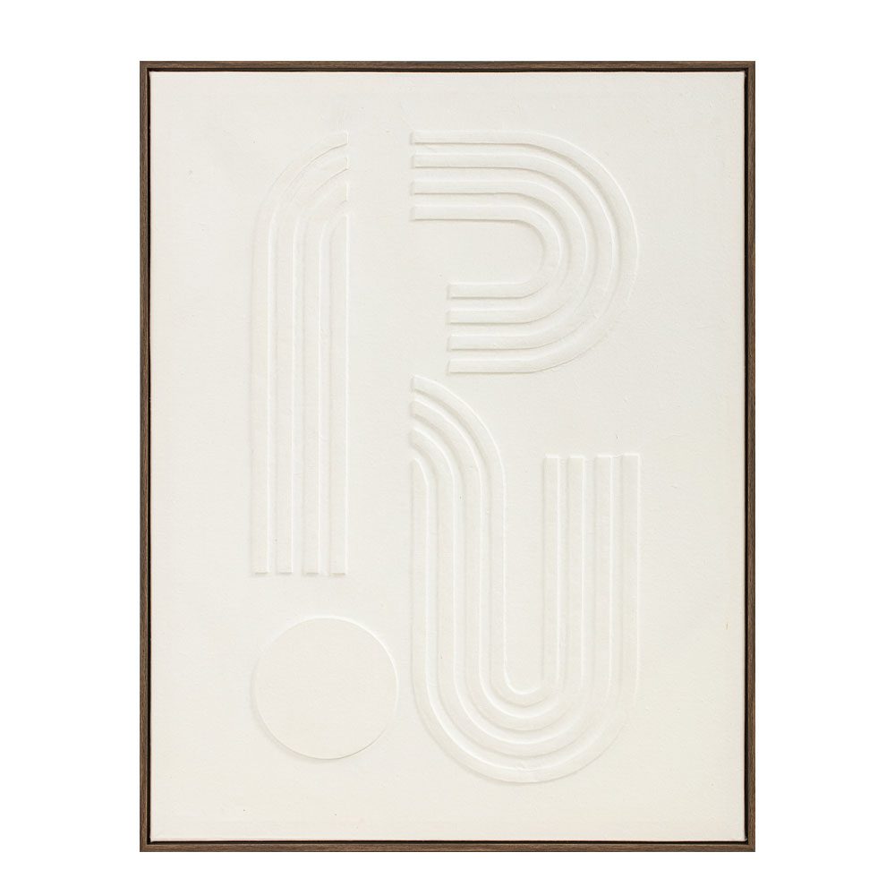 CURVA 2 ΠΙΝΑΚΑΣ ΔΙΑΚΟΣΜΗΤΙΚΟΣ ΜΕ ΚΟΡΝΙΖΑ 70x90x4cm ΚΑΜΒΑΣ BEIGE BEIGE ΞΥΛΟ ΦΥΣΙΚΟ