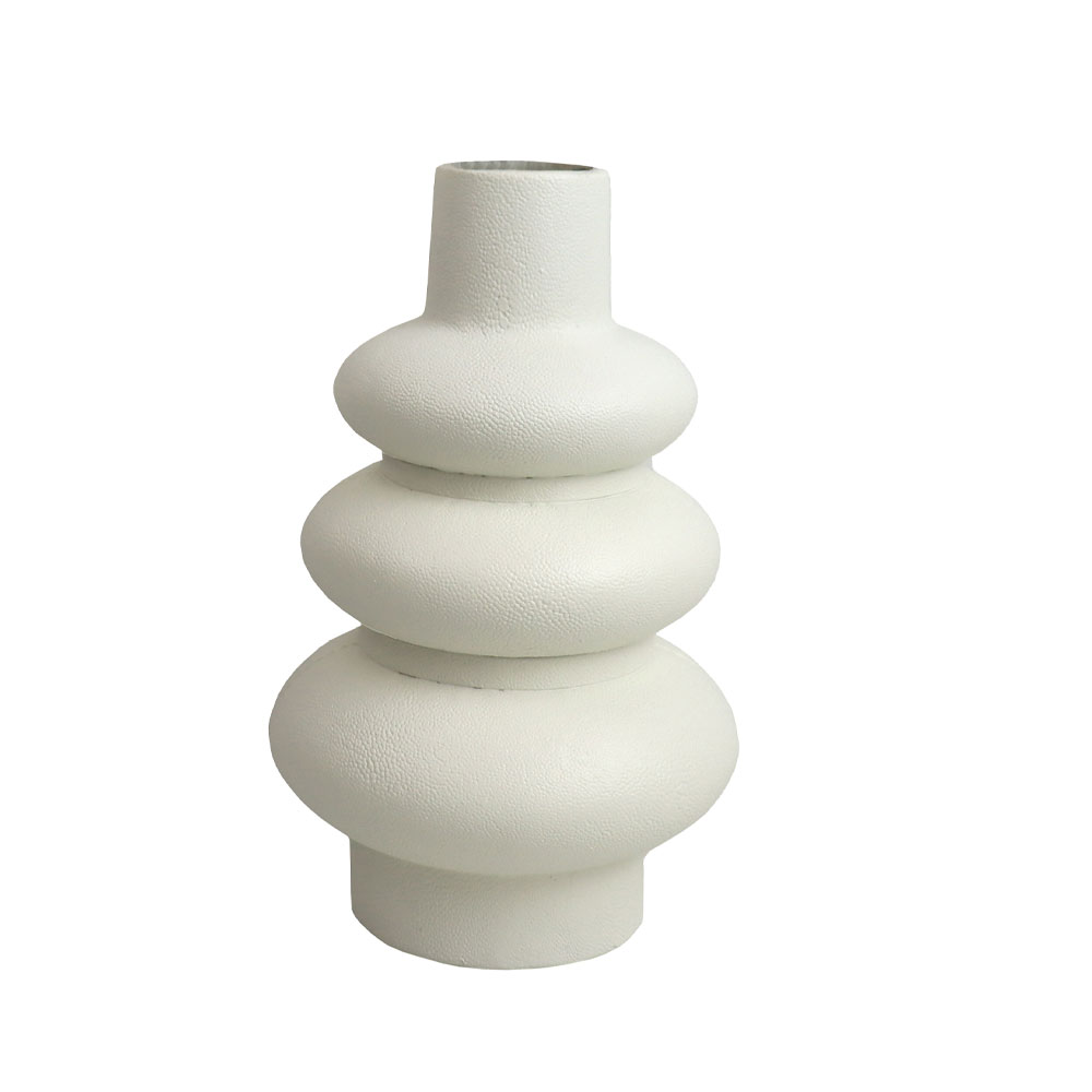 GALLINI ΔΙΑΚΟΣΜΗΤΙΚΟ ΒΑΖΟ 15x15x25cm POLYRESIN OFF WHITE