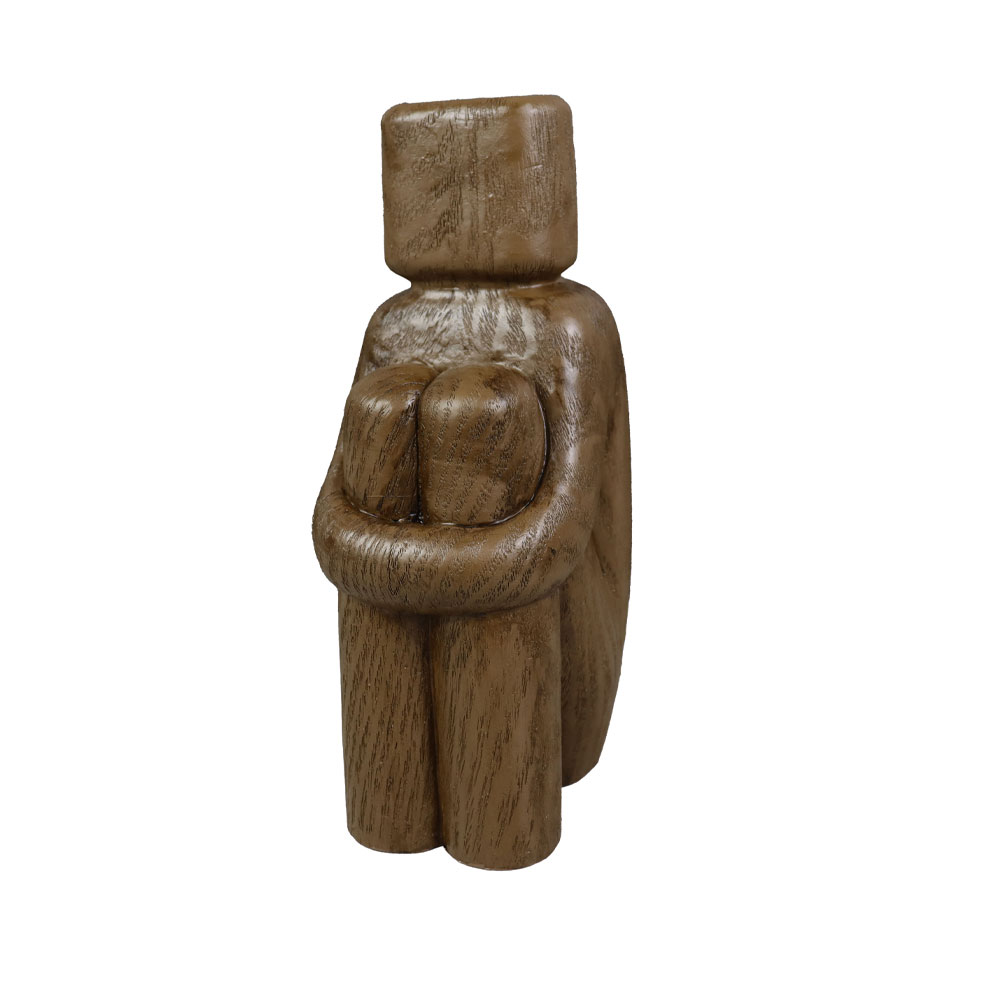 SEDUTO.II ΔΙΑΚΟΣΜΗΤΙΚΟ ΣΩΜΑ 10x8x20cm POLYRESIN ΜΠΕΖ